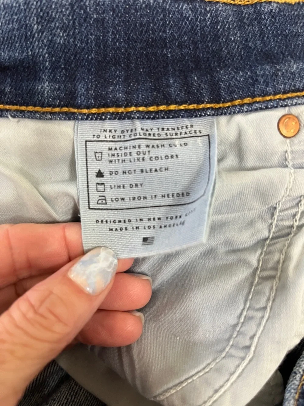 AYR "The Pop" Mid Wash Blue Jeans Size 33 - Picture 4 of 6